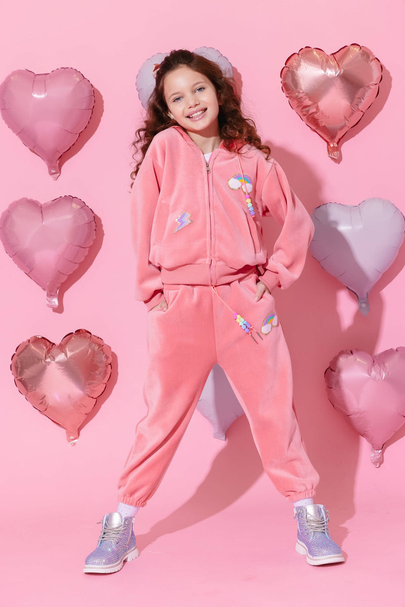 Unicorn Sparkle Velour Set by Lola + The Boys