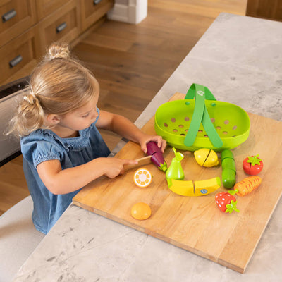 Pretendables Fruit and Veggie Basket Set by Fat Brain Toys