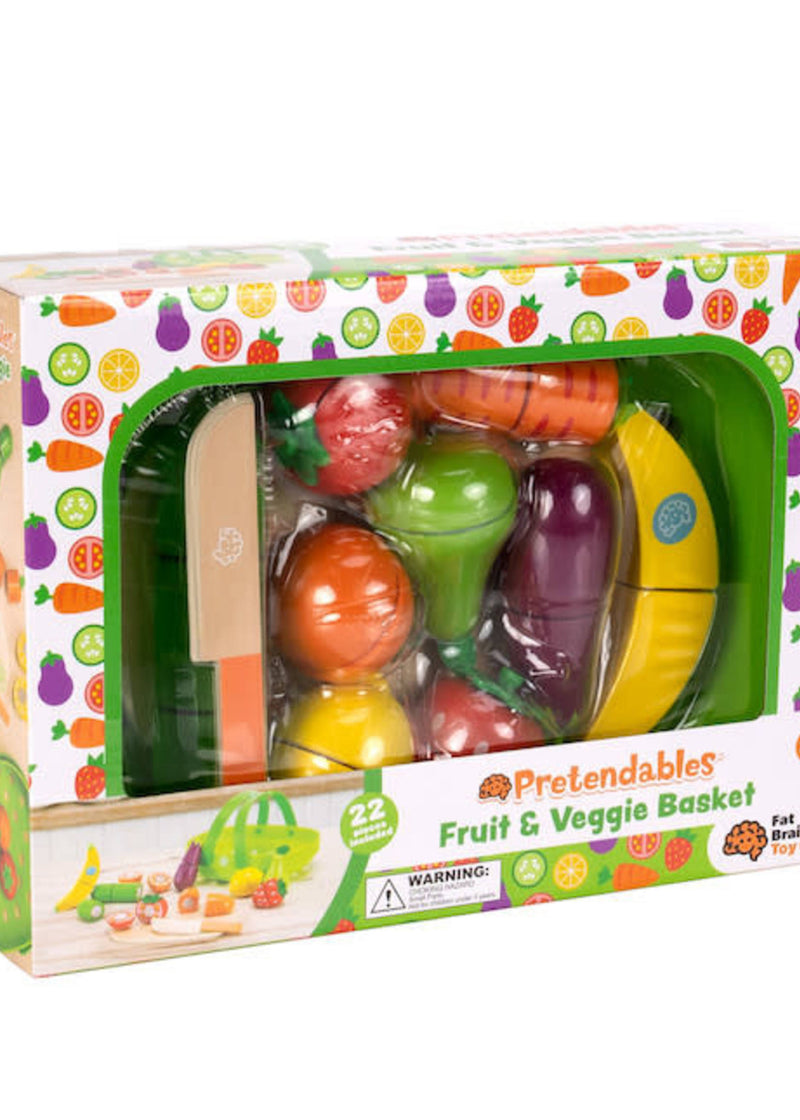 Pretendables Fruit and Veggie Basket Set by Fat Brain Toys