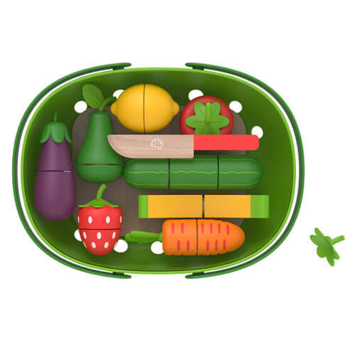 Pretendables Fruit and Veggie Basket Set by Fat Brain Toys