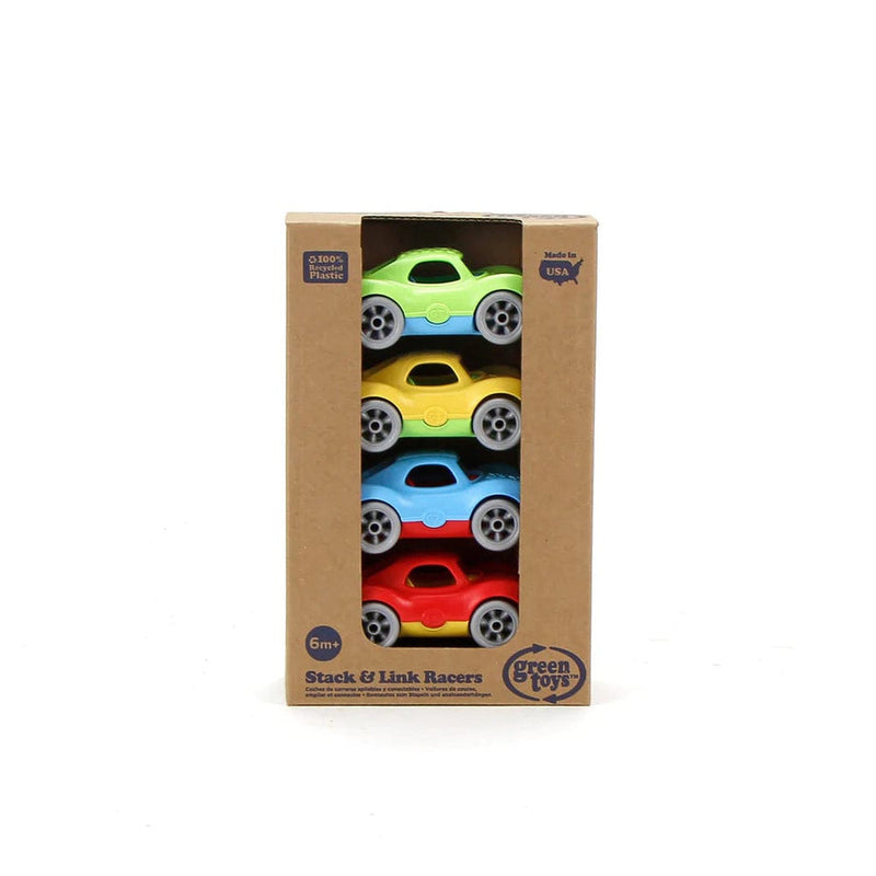 Stack & Link Racers - Set of 4 by Green Toys