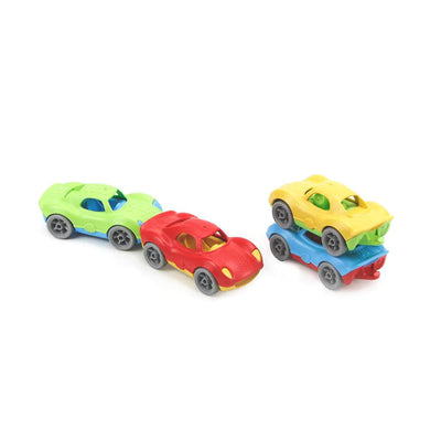 Stack & Link Racers - Set of 4 by Green Toys