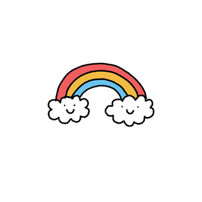 Cheery Rainbow Tattoos - Set of 2 by Tattly