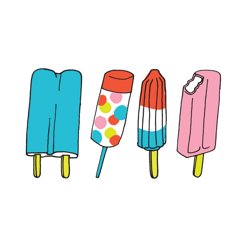 Popsicles Tattoos - Set of 2 by Tattly