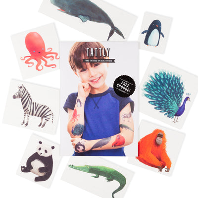 Wildlife Tattoo Set by Tattly