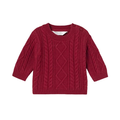 Braided Jumper - Cherry by Mayoral - FINAL SALE