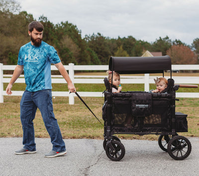 W2 Luxe Stroller Wagon by Wonderfold