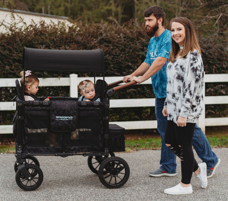 W2 Luxe Stroller Wagon by Wonderfold