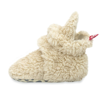 Furry Gripper Baby Bootie - Oat by Zutano