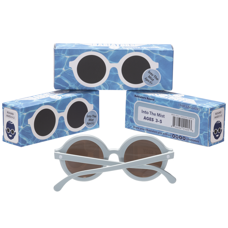 Euro Round Sunglasses -  Into the Mist with Amber Lens by Babiators Accessories Babiators   