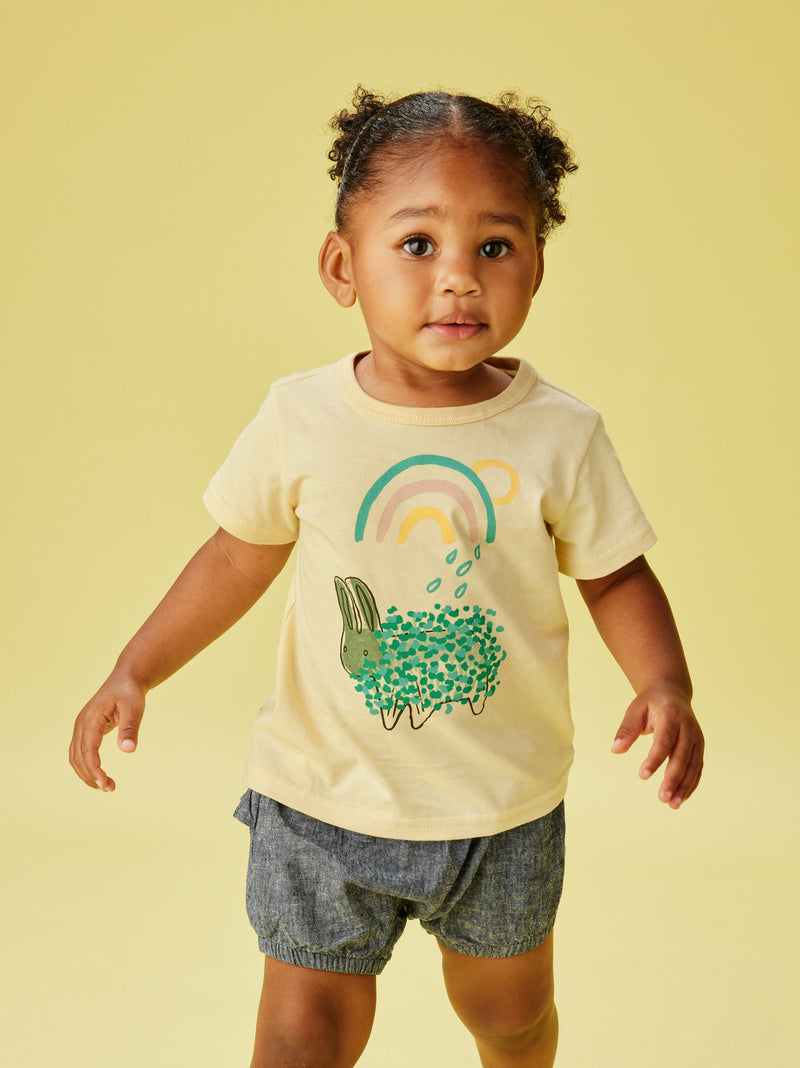 Chia Bunny Baby Graphic Tee - Cornhusk by Tea Collection FINAL SALE