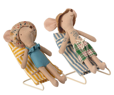 Beach Chair Set, Mouse by Maileg Toys Maileg   