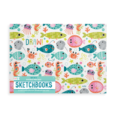 Doodle Pad Duo Sketchbooks - Friendly Fish by OOLY Toys OOLY   