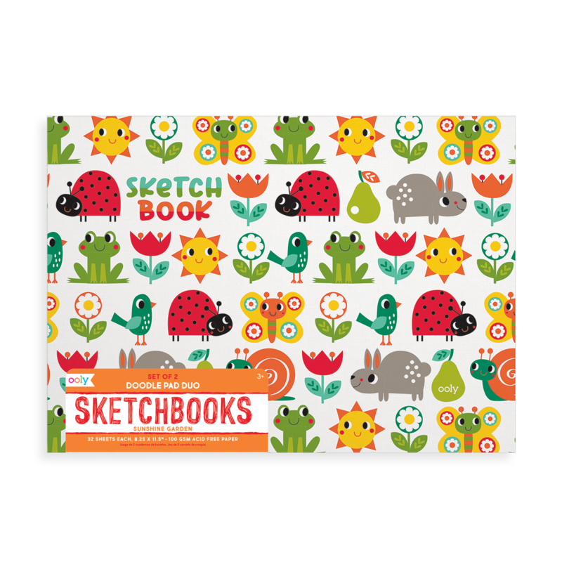 Doodle Pad Duo Sketchbooks - Sunshine Garden by OOLY Toys OOLY   