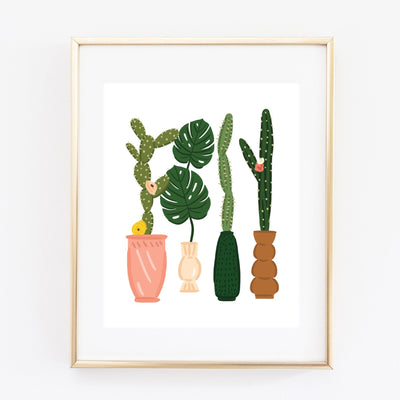 Tall Plants Art Print by Bloomwolf Studio Decor Bloomwolf Studio   