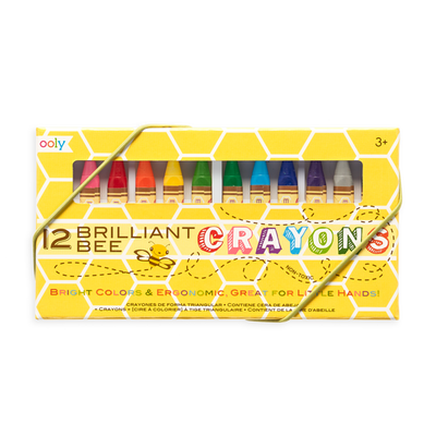 Brilliant Bee Crayons - Set of 12 by OOLY Toys OOLY   