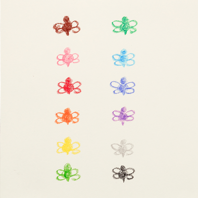 Brilliant Bee Crayons - Set of 12 by OOLY Toys OOLY   