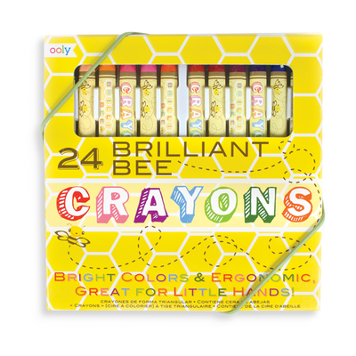 Brilliant Bee Crayons - Set of 24 by OOLY Toys OOLY   