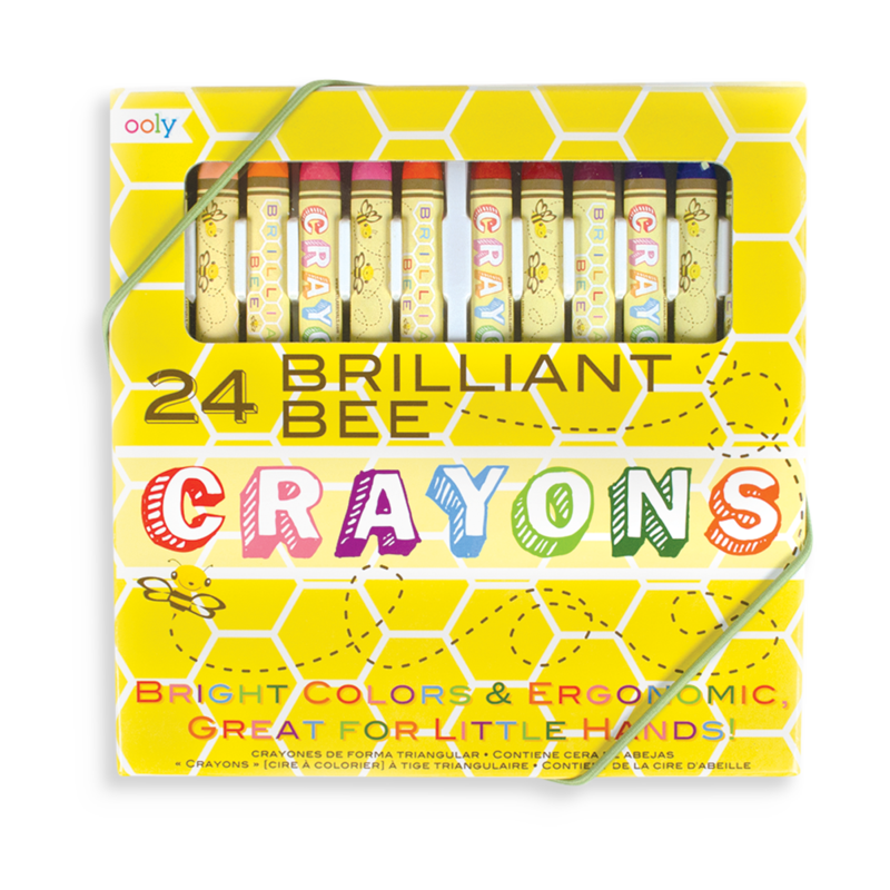 Brilliant Bee Crayons - Set of 24 by OOLY Toys OOLY   