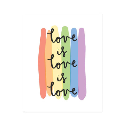 Love is Love Art Print by Bloomwolf Studio Decor Bloomwolf Studio   