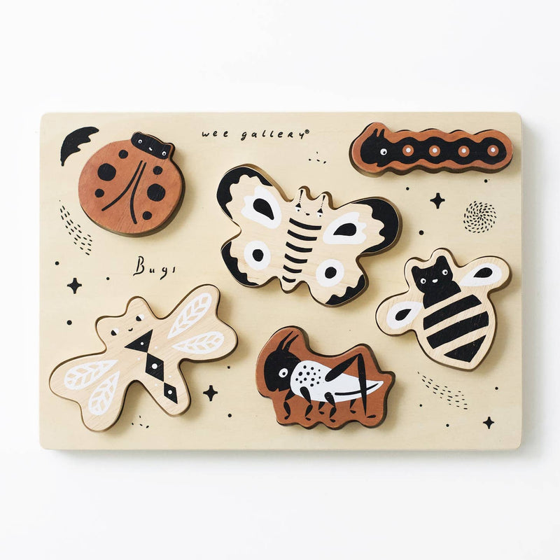 Wooden Tray Puzzle - Bugs by Wee Gallery Toys Wee Gallery   