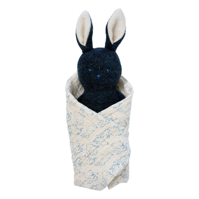 Bunny Rattle + Burp Cloth by Manhattan Toy Toys Manhattan Toy   