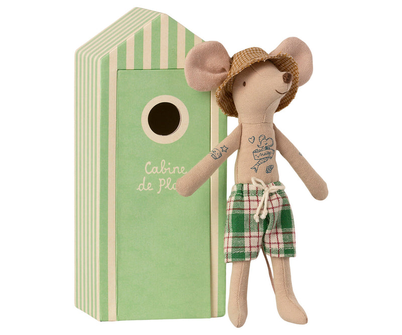 Beach Mouse - Dad in Cabin by Maileg Toys Maileg   