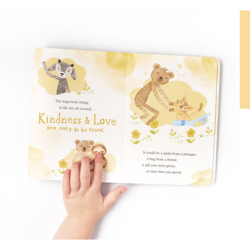 Honey Bear Snuggler - Gratitude by Slumberkins Books Slumberkins   