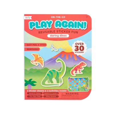 Play Again! Mini On-The-Go Activity Kit by Ooly Toys OOLY Daring Dinos  