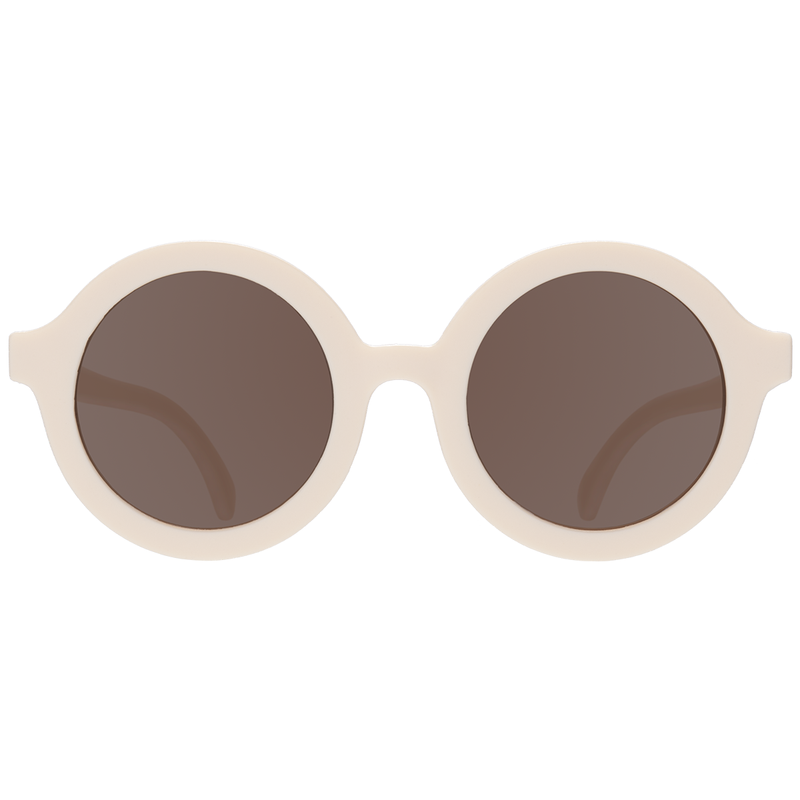 Euro Round Sunglasses - Sweet Cream with Amber Lens by Babiators Accessories Babiators   