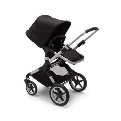 Bugaboo Fox3 Complete Stroller Gear Bugaboo ALUMINUM/Midnight Black-Midnight Black  