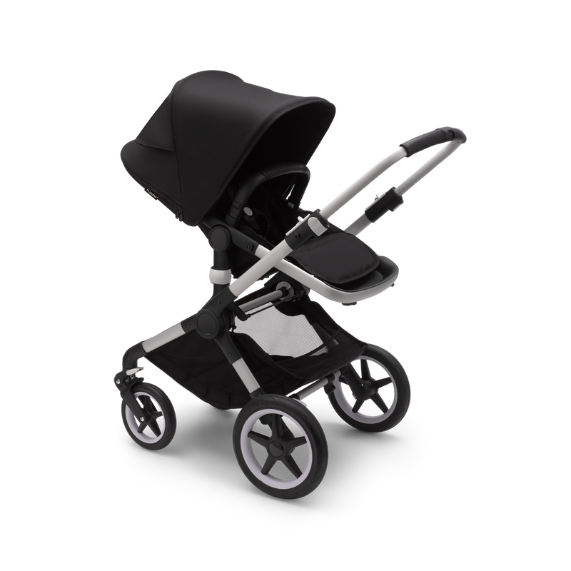 Bugaboo Fox3 Complete Stroller Gear Bugaboo ALUMINUM/Midnight Black-Midnight Black  