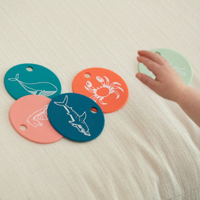 Silicone Teething Flashcards - Under the Sea Toys Bella Tunno   