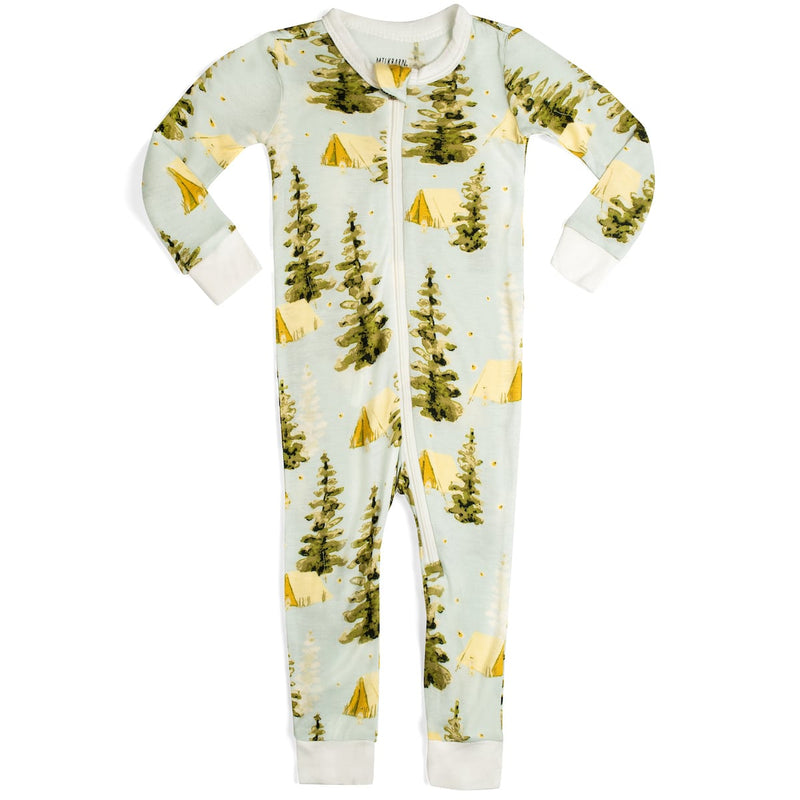 Bamboo Zipper Pajama - Camping by Milkbarn Apparel MilkBarn   