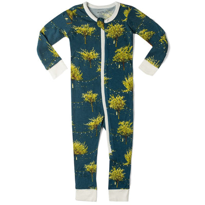 Bamboo Zipper Pajama - Firefly by Milkbarn Apparel MilkBarn   