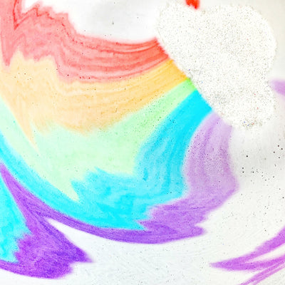 Rainbow Cloud Bath Bomb by Feeling Smitten Bath + Potty Feeling Smitten   