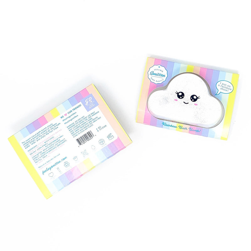 Rainbow Cloud Bath Bomb by Feeling Smitten Bath + Potty Feeling Smitten   