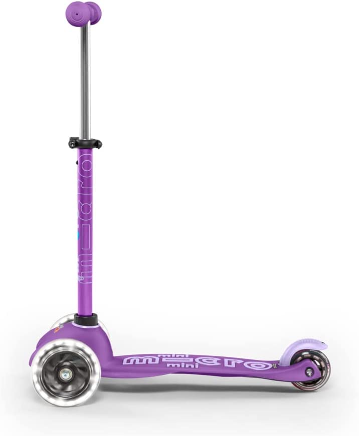 Mini Deluxe LED Scooter - Purple/Pink by Micro Kickboard