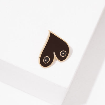 Boobies Pin by Larissa Loden Accessories Larissa Loden Black  