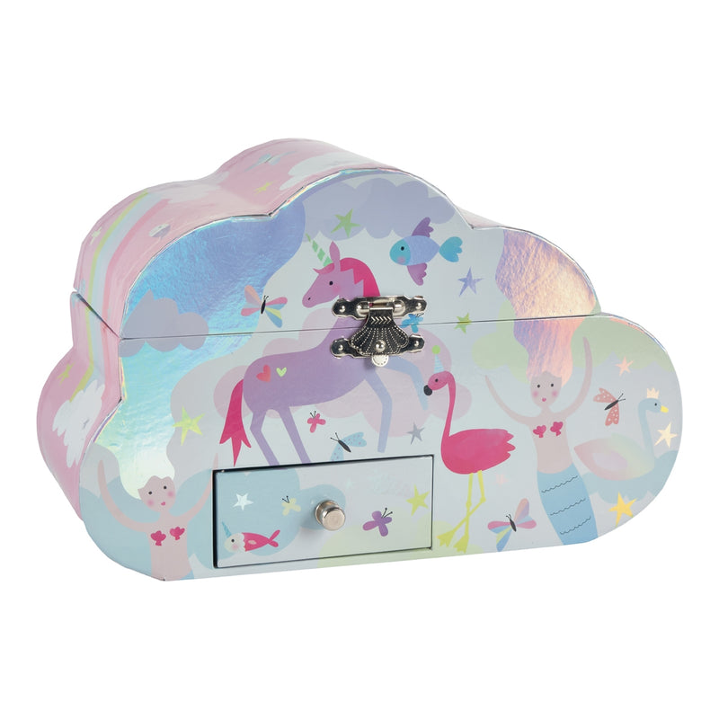 Musical Jewelry Box Cloud Shape - Fantasy by Floss & Rock Accessories Floss & Rock   