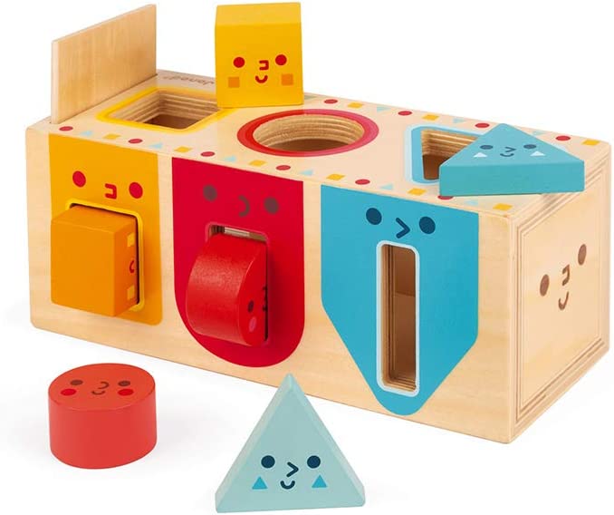 Geometric Shapes Wooden Box by Janod Toys Janod   