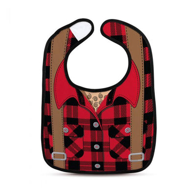 Dressed to Spill Bib + Teether Set - Buffalo Plaid by Fred + Friends Nursing + Feeding Fred + Friends   