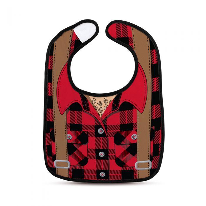 Dressed to Spill Bib + Teether Set - Buffalo Plaid by Fred + Friends Nursing + Feeding Fred + Friends   