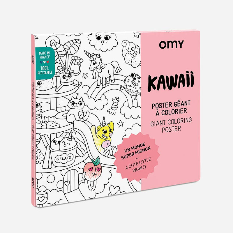 Giant Coloring Poster - Kawaii by OMY Toys OMY   