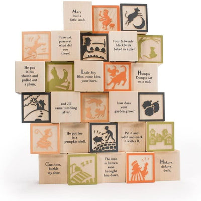 Nursery Rhyme Wooden Blocks by Uncle Goose Toys Uncle Goose   