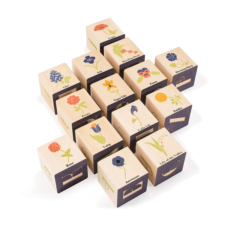 Flower Wooden Blocks by Uncle Goose Toys Uncle Goose   