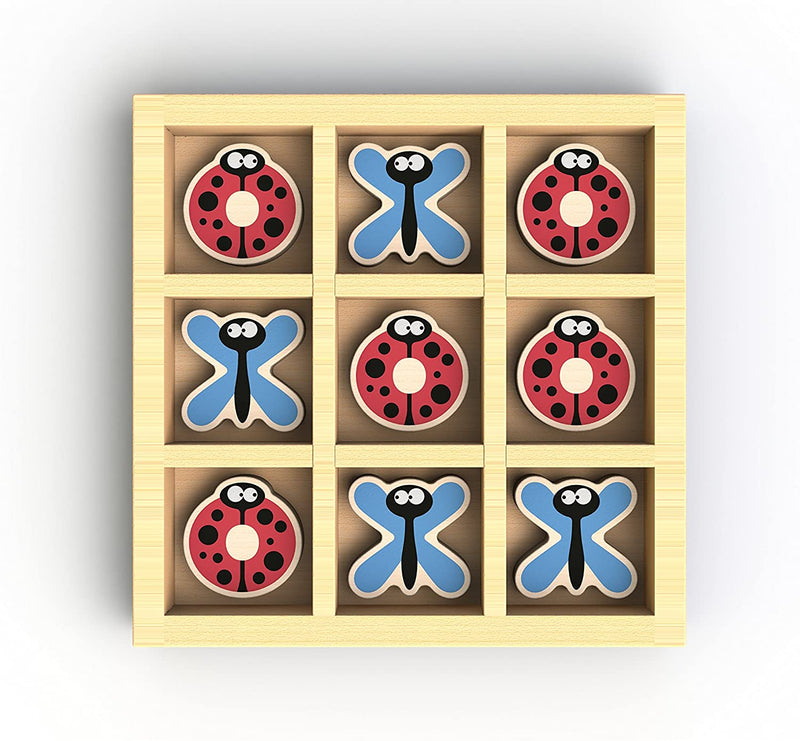 Tic-Bug-Toe Wooden Travel Game by Begin Again Toys Begin Again   