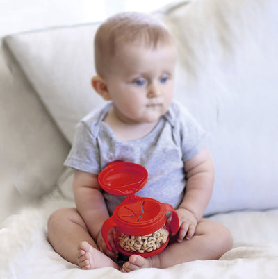 Ubbi Tweat Snack Container - Red Nursing + Feeding Ubbi   