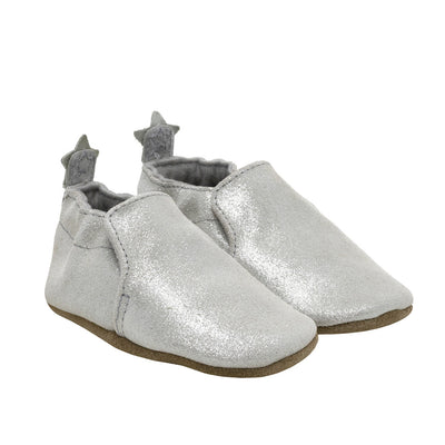 Pretty Pearl Soft Sole Shoes - Silver by Robeez