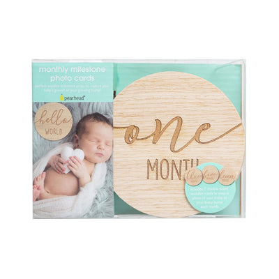 Wooden Reversible Milestone Photo Props by Pearhead Gifts Pearhead   